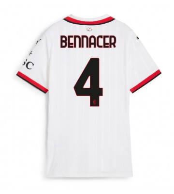 AC Milan Ismael Bennacer #4 Segunda Equipación Mujer 2024-25 Manga Corta